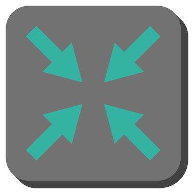 Oklar yuvarlatılmış kare vektör simge sıkıştırmak