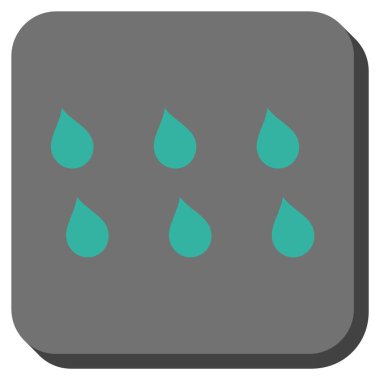 Damla yuvarlatılmış kare vektör simgesi