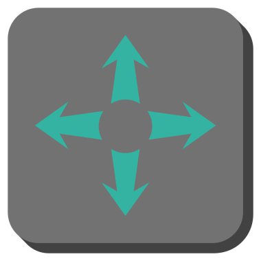 Oklar yuvarlatılmış kare vektör simgesini genişletin