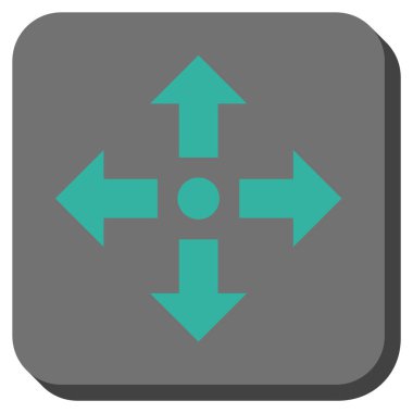 Oklar yuvarlatılmış kare vektör simgesini genişletin