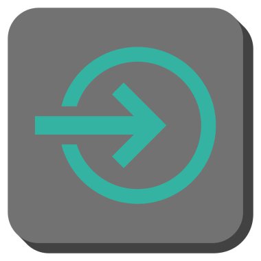 Alma yuvarlatılmış kare vektör simgesi