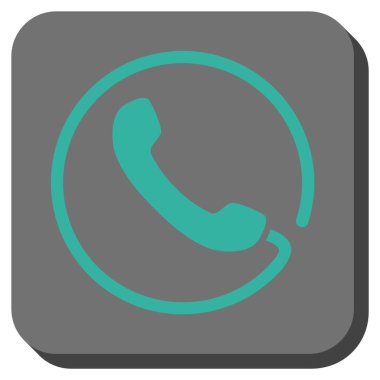 Yuvarlatılmış Kare vektör simge telefon