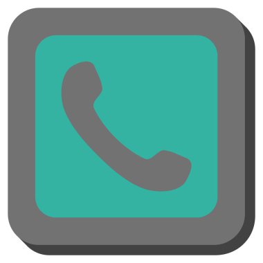 Yuvarlatılmış Kare vektör simge telefon