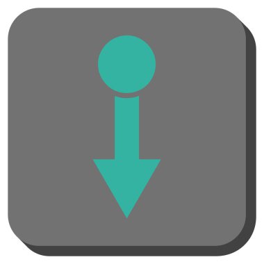 Yuvarlatılmış Kare vektör simgesi çekin