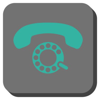 Darbeli aramayı yuvarlatılmış kare vektör simgesi