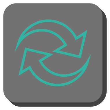 Oklar yuvarlatılmış kare vektör simge Yenile