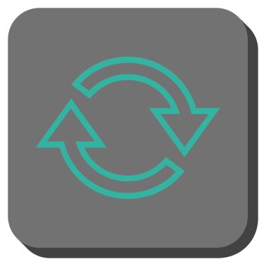 Oklar yuvarlatılmış kare vektör simge Yenile