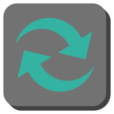 Oklar yuvarlatılmış kare vektör simge Yenile