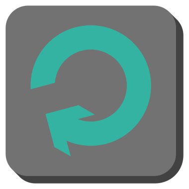 Yuvarlatılmış Kare vektör simge döndürmek