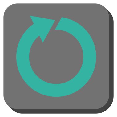 Yuvarlatılmış Kare vektör simge döndürmek