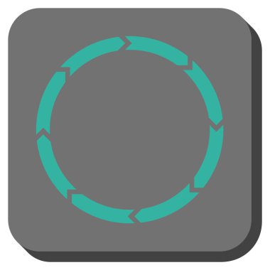 Döndürme yuvarlatılmış kare vektör simgesi