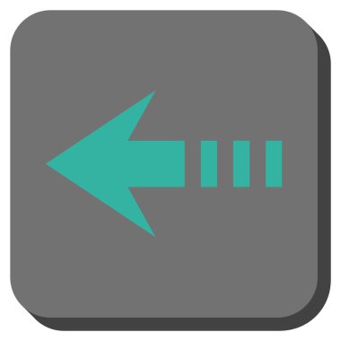 Kare vektör simge sol yuvarlak göndermek