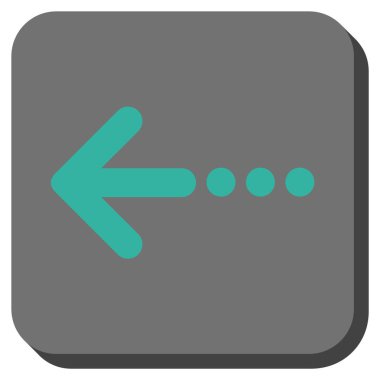 Kare vektör simge sol yuvarlak göndermek