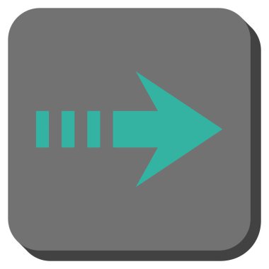 Kare vektör simgesi sağ yuvarlak göndermek