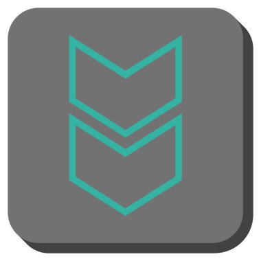 Yuvarlatılmış Kare vektör simgesi kaydır