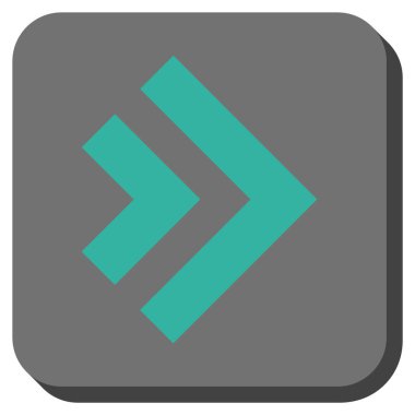 Şu yuvarlak üst karakter kare vektör simgesi