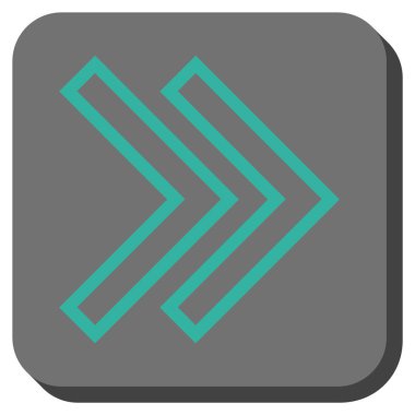 Şu yuvarlak üst karakter kare vektör simgesi