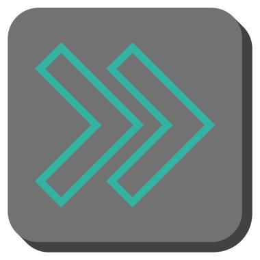 Şu yuvarlak üst karakter kare vektör simgesi