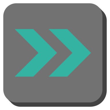 Şu yuvarlak üst karakter kare vektör simgesi