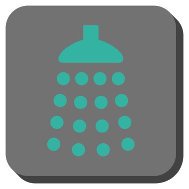 Duş yuvarlatılmış kare vektör simgesi