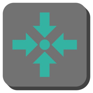 Oklar yuvarlatılmış kare vektör simge küçültmek