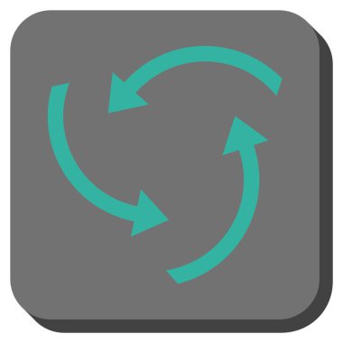 Oklar yuvarlatılmış kare vektör simge girdap