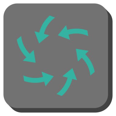 Oklar yuvarlatılmış kare vektör simge girdap