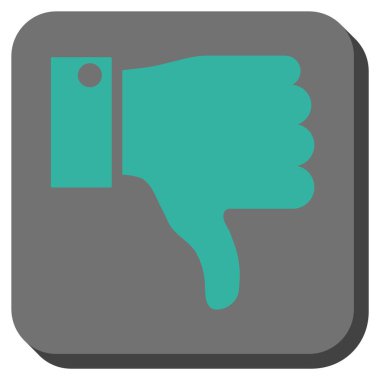 Yuvarlatılmış Kare vektör simgesi parmak