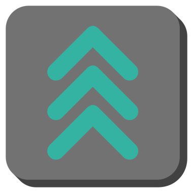 Yuvarlatılmış Kare vektör simge yukarı çift ok ucu