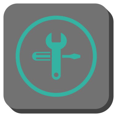 Yuvarlatılmış Kare vektör simge ayarlama