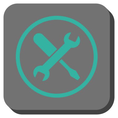 Yuvarlatılmış Kare vektör simge ayarlama