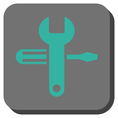 Yuvarlatılmış Kare vektör simge ayarlama