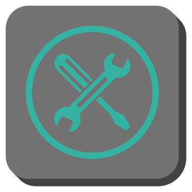 Yuvarlatılmış Kare vektör simge ayarlama