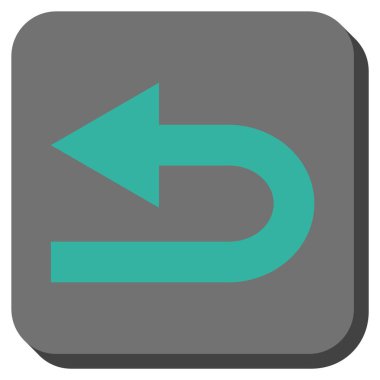 Sol yuvarlak kare vektör simge açmak