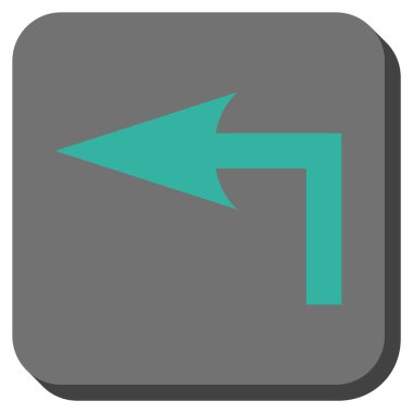 Sol yuvarlak kare vektör simge açmak