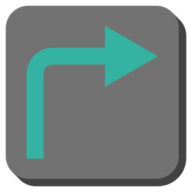 Doğru yuvarlatılmış kare vektör simge açmak