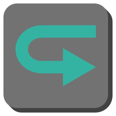 Doğru yuvarlatılmış kare vektör simge açmak