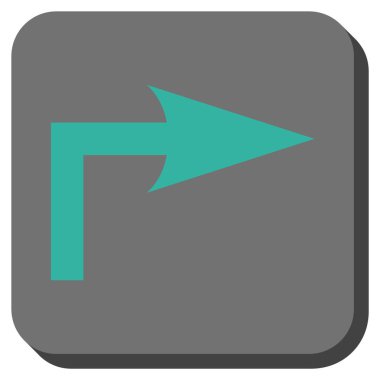 Doğru yuvarlatılmış kare vektör simge açmak