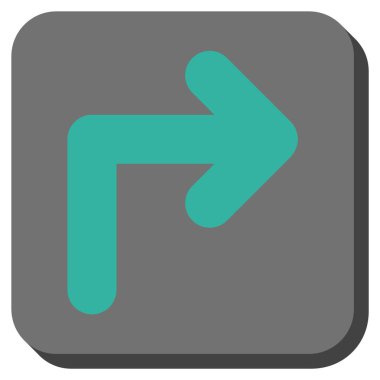 Doğru yuvarlatılmış kare vektör simge açmak