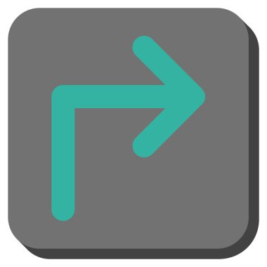 Doğru yuvarlatılmış kare vektör simge açmak