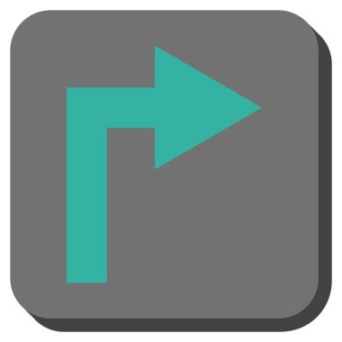 Doğru yuvarlatılmış kare vektör simge açmak