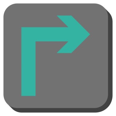 Doğru yuvarlatılmış kare vektör simge açmak