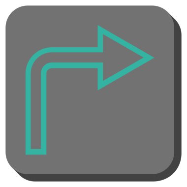 Doğru yuvarlatılmış kare vektör simge açmak