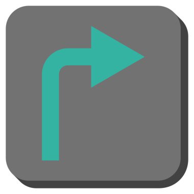 Doğru yuvarlatılmış kare vektör simge açmak