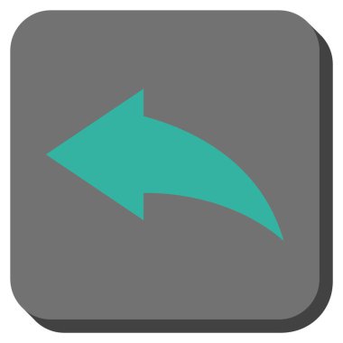 Yuvarlatılmış Kare vektör simgesi geri al