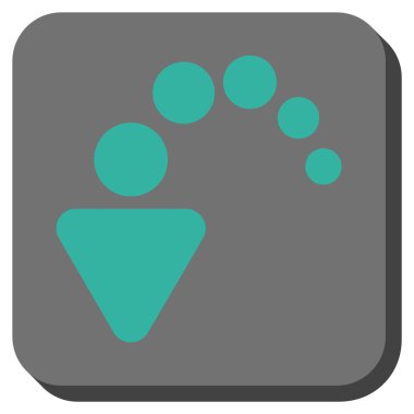 Yuvarlatılmış Kare vektör simgesi geri al