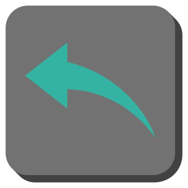 Yuvarlatılmış Kare vektör simgesi geri al