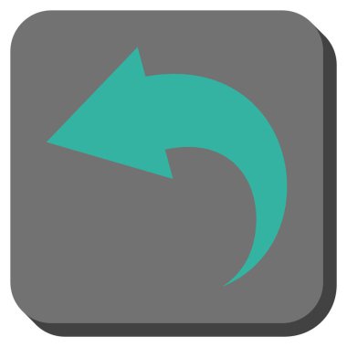 Yuvarlatılmış Kare vektör simgesi geri al