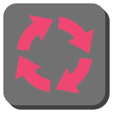 Dolaşım yuvarlatılmış kare vektör simgesi