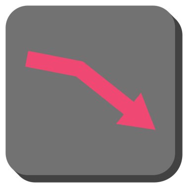 Trend yuvarlatılmış kare vektör simge başarısız